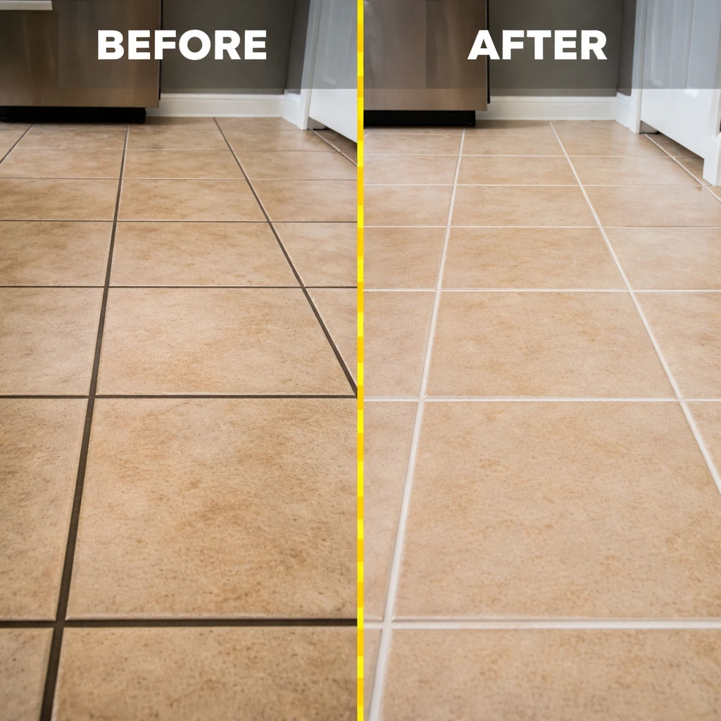 Residential grout cleaning