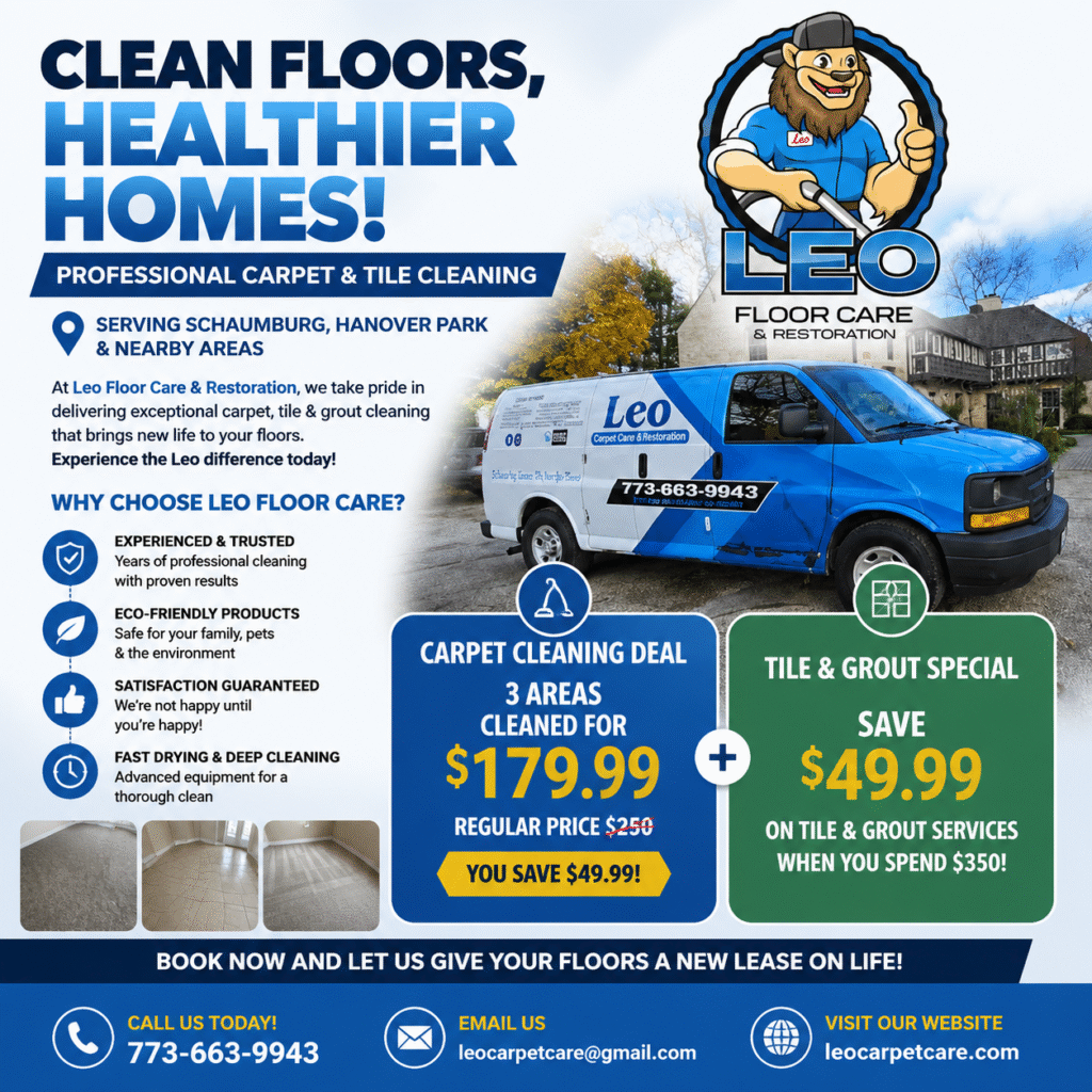 Tile & Carpet Cleaning Deals in Schaumburg & nearby areas