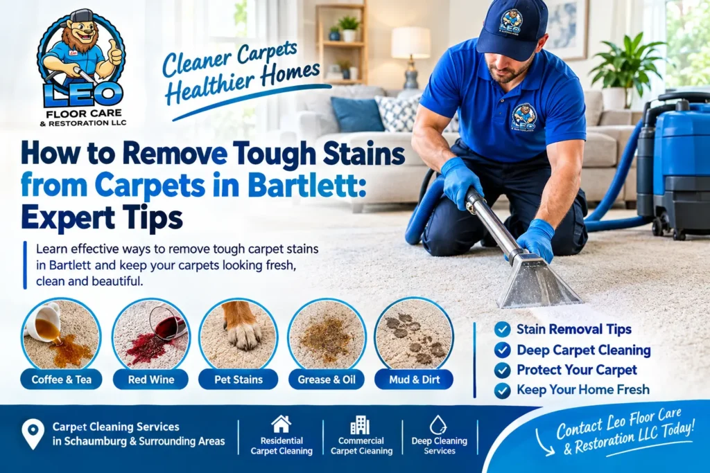 How to Remove Tough Stains from Carpets in Bartlett Expert Tips